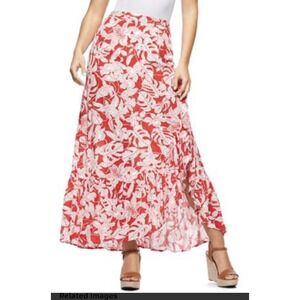 Sofia Vergara Ruffle Waterfall Elastic Waist  Skirt XL NEW